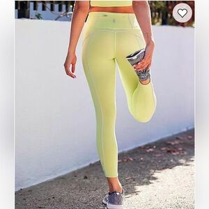 Free People Movement You're A Peach Leggings in Key Lime